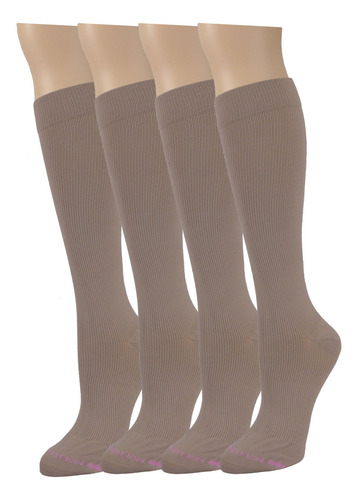 Calcetines De Compresión Graduada Hasta La Rodilla 4 Pares M