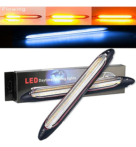 Ysy Led Car Drl Daytime Running Lights Strip Waterproof 12v