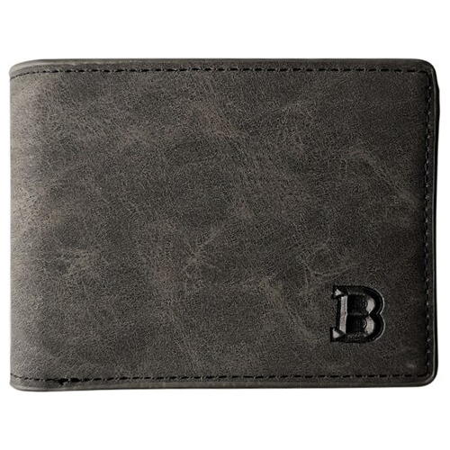 Mini Billetera Delgada Con Cremallera Para Hombre, Monedero