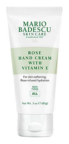  Mario Badescu Crema De Manos Rose Con Vitamina E -no Grasosa