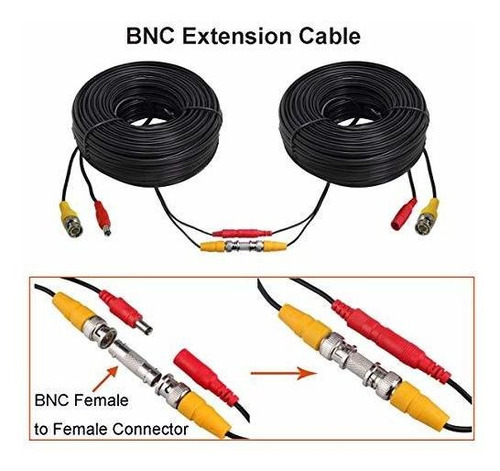 Imagen 4 de 6 de Cable Bnc Cable De Extensión Todo En Uno De Alimentación De