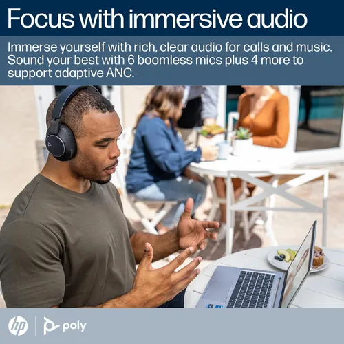 Auriculares Bluetooth Poly Voyager Surround 80 Uc Con Micróf