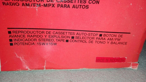 Radio De Auto Antigua Con Casetero