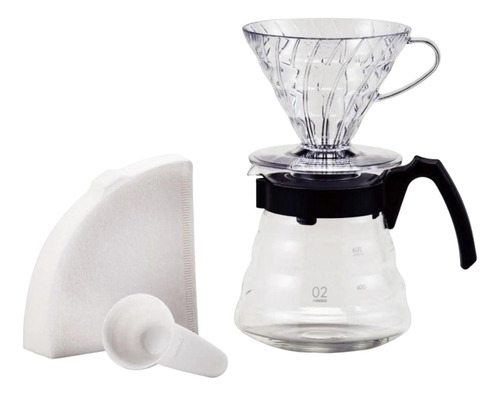 Kit Hario V60 Pour Over Kit Coar Café Coador Tamanho 02