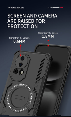 Funda Para Honor Magic 7 Lite / Honor X9c 5g Magnética Protección Cámaras Carcasa