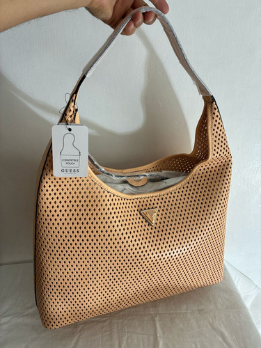 Set De 2 Bolsas Color Durazno Guess Vikky Mod.wp699502 Durazno Lisa Oro Durazno