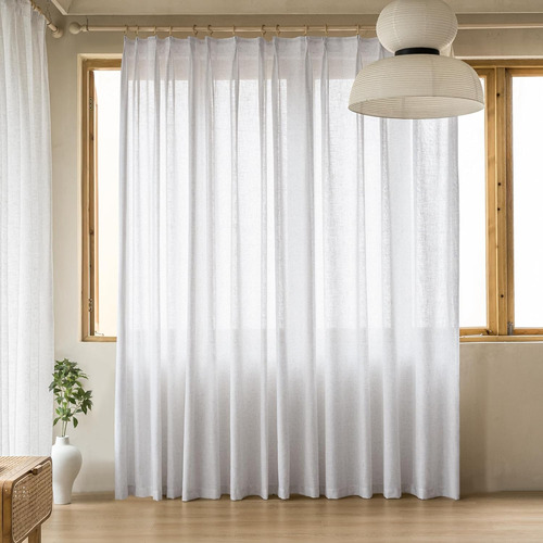 Cortinas Plisadas Semitraslúcidas 54x72 Con Ganchos