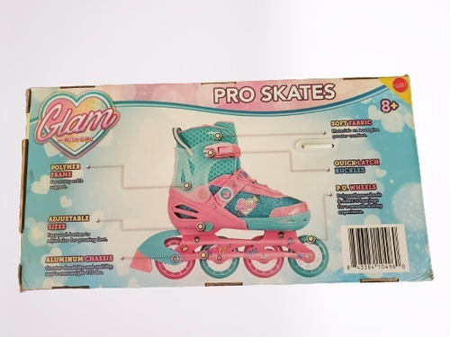 Imagen 3 de 6 de Patines Lineales Ajustables Para Niñas