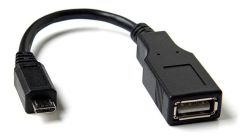 Imagen 1 de 4 de Cable Adaptador Otg Usb Hembra A Micro Usb Macho 480 Mbps