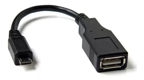 Cable Adaptador Otg Noga Usb A Micro Usb Tablet Celular Color Negro