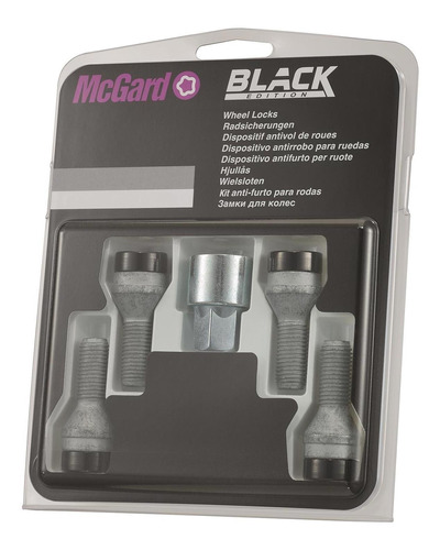 Tuercas Antirrobo Negras Mcgard Para Fiat Idea 05/21