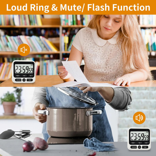 Temporizador Digital De Cocina 24 Horas Marca Modelo Específ Blanco Nombre Del Diseño