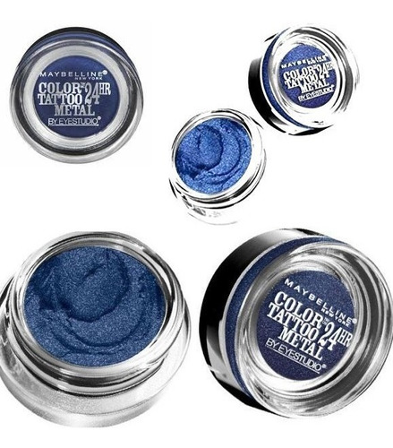 Sombra Maybelline Eye Studio Color Tattoo 75 Electric Blue