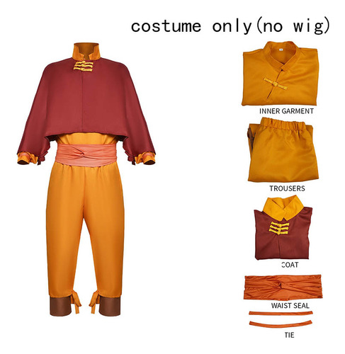 Aang Cosplay Costume Editio Avatar Last Airbender Role Play