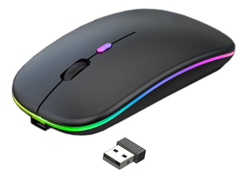 Mouse Inalámbrico Luz Carga Usb