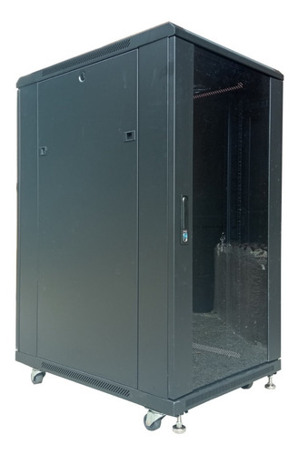 Imagen 2 de 8 de Rack Gabinete De Piso 22u Con Ruedas Y Llave Linkbasic