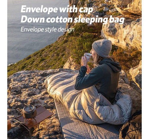 Imagen 9 de 9 de Sleeping Bag De Relleno Híbrido Plumas Rm80 -6°c Naturehike