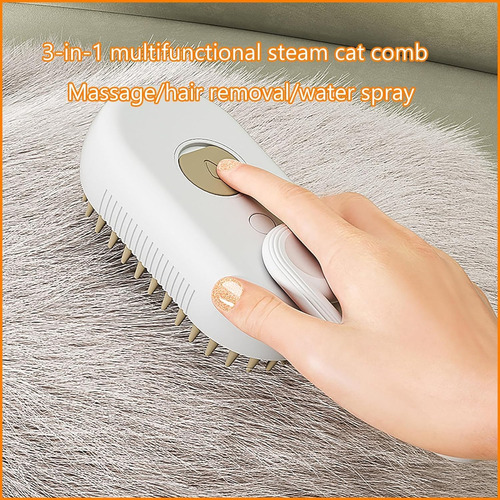 Cepillo Para Gatos Humeante,cepillo Vapor Para Gatos 3 En 1