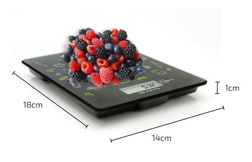 Imagen 5 de 7 de Balanza Electronica Digital De Cocina Alta Precision 1g 3 Kg