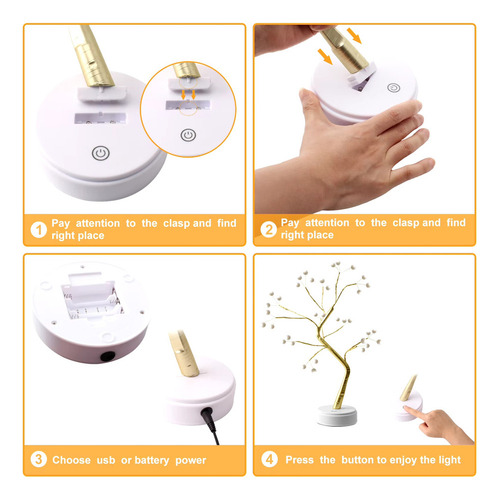 / Luces Navideñas Para Decoración Del Hogar, Árbol Bonsái