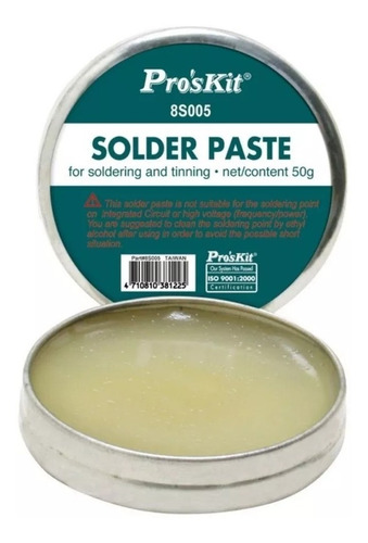 Imagen 1 de 3 de Pasta Para Soldar Con Soldador De Estaño Proskit Electronica