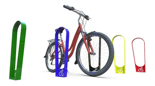 Bicicletero Metálico Urbano - Drop Individual - Sin Pintar-