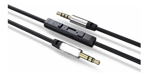 Cable Auxiliar Con Regulador De Volumen Y Micrófono 3.5