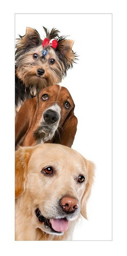 Adesivo Decorativo De Porta Cachorros Pet Shop 2482cnpt