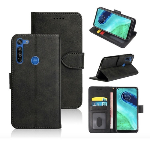 Funda Cartera De Lujo Stand Para Motorola Moto G8