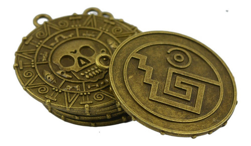 Imagen 3 de 6 de 12 X Piratas Del Caribe Collar Con Dije De Medallón De