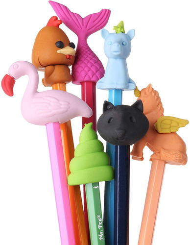 Juego De Gomas De Borrar En Forma De Animales X22 Unidades