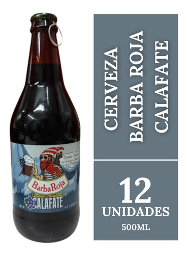 Cerveza Barba Roja Calafate Pack X 12 X 500ml Negra Frutos