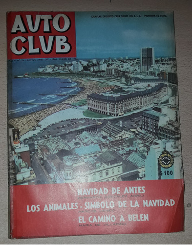 Revista Auto Club N°26 Diciembre De 1965 Enero De 1966