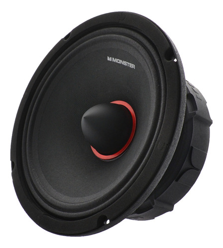 Bocina 8 Medio Rango 600 Watts Rms 8 Ohms Monster Sma801 Color Negro