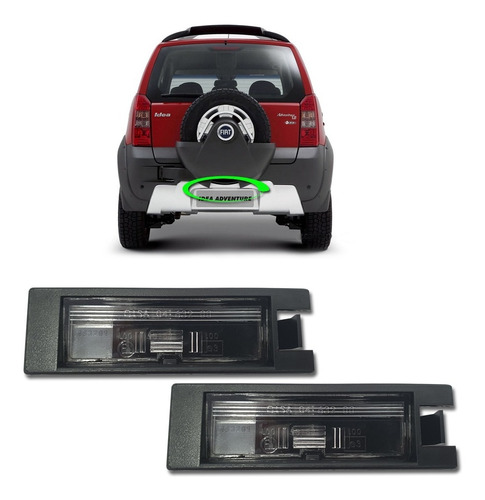 Par Lanterna Luz Placa Traseira Novo Original Fiat Idea 2012