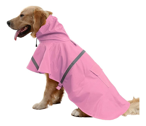 Chubasquero Para Perros Grandes Mikayoo, Ropa Impermeable Aj