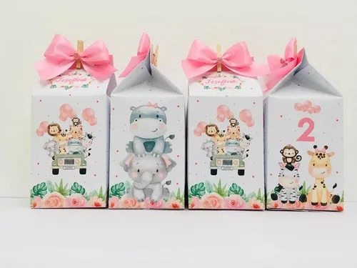 Milk Box Personalizadas Golosineras Con Moño Souvenirs