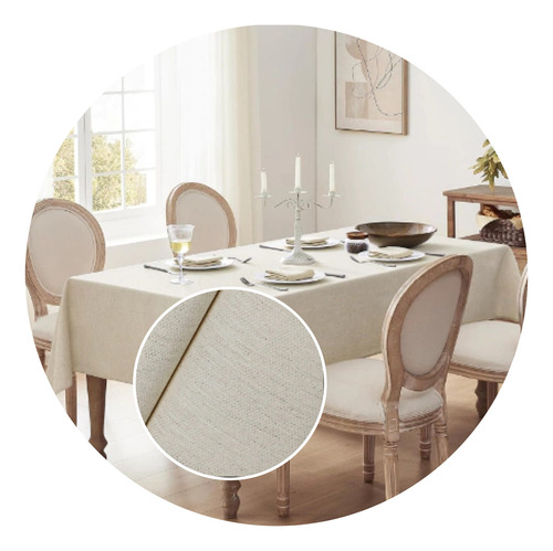 Mantel Impermeable Texturado 2,20 Mts Lino