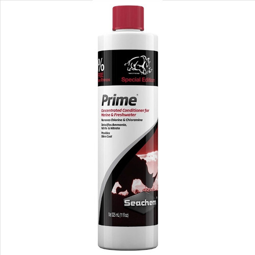 Prime Seachem 325ml Acondicionador Agua Para Acuario 30% Mas