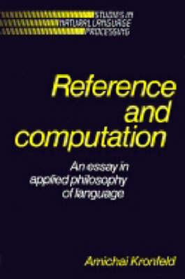 Libro Studies In Natural Language Processing: Reference A...