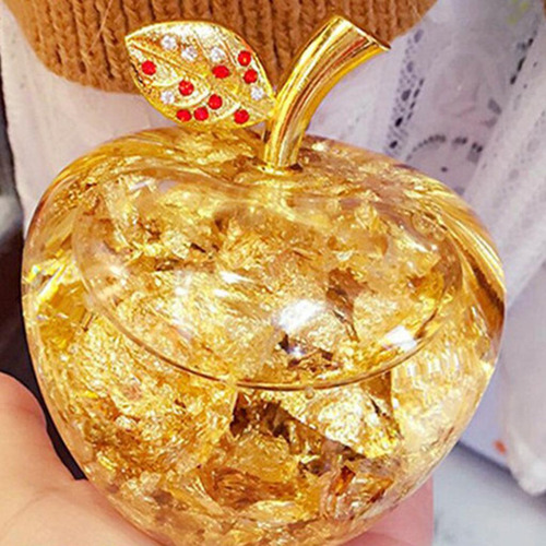 Paquete De 100 Adornos De Relleno De Papel De Oro Glitter