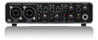 Interfaz Audio Behringer U-phoria Umc204hd + Color Negro