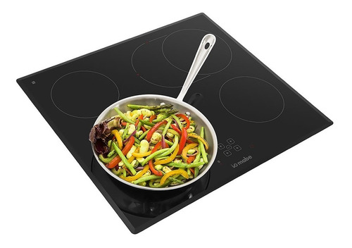 Imagen 4 de 5 de Tope Cocina 4 Hornillas Eléctrico Vitro Io Negro Mabe