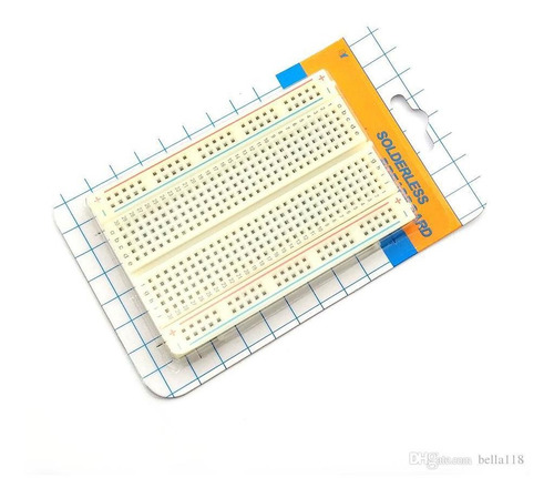 Imagen 2 de 3 de Protoboard 400 Puntos 1 Regleta Arduino Robots Proyectos