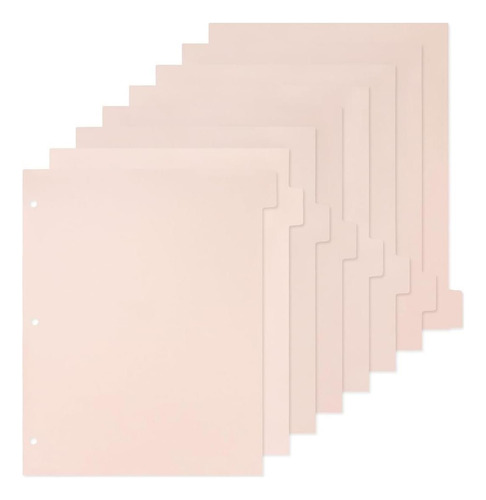 Carpeta Zaawuut Blanca Con 3 Anillos Y 8 Pestañas