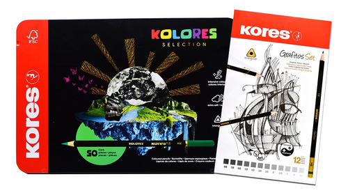 Kit Artista Colores Y Grafitos Premium Selection Semi Pro 62