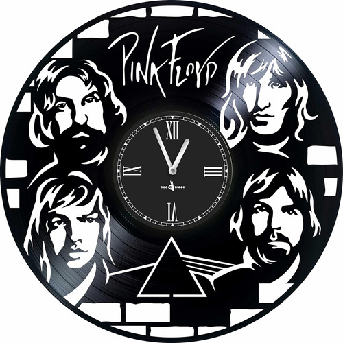 Yuser Reloj De Pared Disco De Vinilo Compatible Con Pink Flo