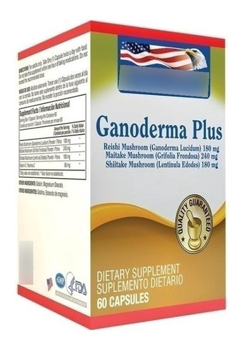 Ganoderma Plus Healthy America X60 Capsulas 