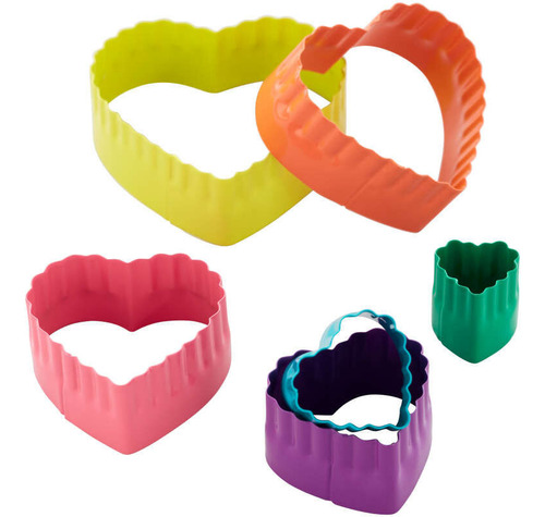 Kit Cortador Corazón 6 Pz Wilton 417-1651 Color
