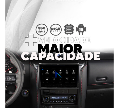 Nimus N500 Plus 10p Android 15 Apple Carplay Câmera De Ré